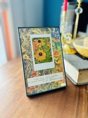 5×7 Framed ORIGINAL Photography Mixed Media With Original Typewriter Poetry