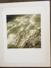 BRUCE BLUM SIGNED B&W Photo Print (17″X 13″)-«View of Rapids «
