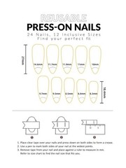 Press on Nails Long, Stiletto Halloween Black White Butterfly Heart Diama…