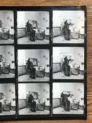 NEWLY FOUND Hendrickson PHOTO Contact Sheet Proof & Negatives IN-HOUSE DR. VISIT