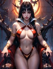 Bundle of 10 8×10 Glossy Fine Art Print Vampirella Sexy Cartoon Model
