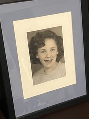Vintage COPY School Girl 🦋Picture Framed Size Is 15 X 12
