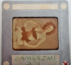 Original Film Slide Star Pinup Mona Knox by Legend Peter James Samerjan