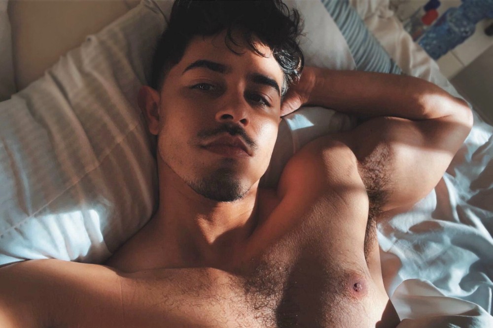 [X154] Handsome Man Cute Male Model Showing Off Body Physique Art Photography