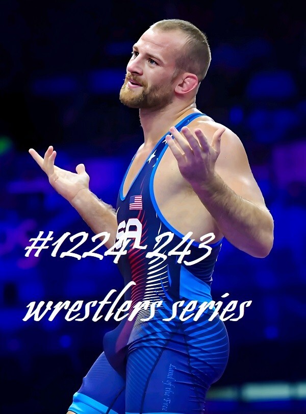 MALE PORTRAIT #1224-243- athletes series-wrestlers- free shipping in the usa