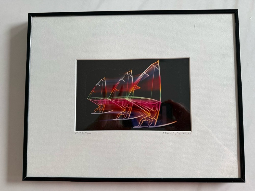 Photography Art – Matted & Framed ’84 Surfing, 80/150 Alex Pietersen. UPWIND.