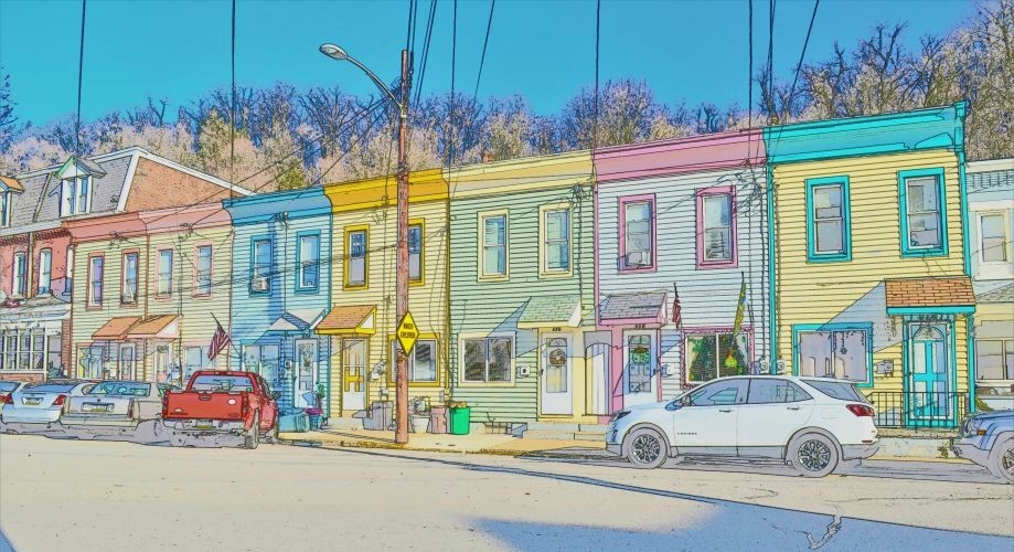 North Avenue 16″ x 20″ Color print 20″ x 24″ Double Mat by Rob Power