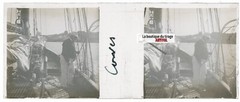 Boat Trip, Stereoscopic Glass Plate, Black & White Positive 4.5X10.7 Cm