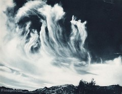 1931 Vintage AVIATION AIRPLANE ~ Clouds Landscape Aerial Photo Gravure Art 11×14
