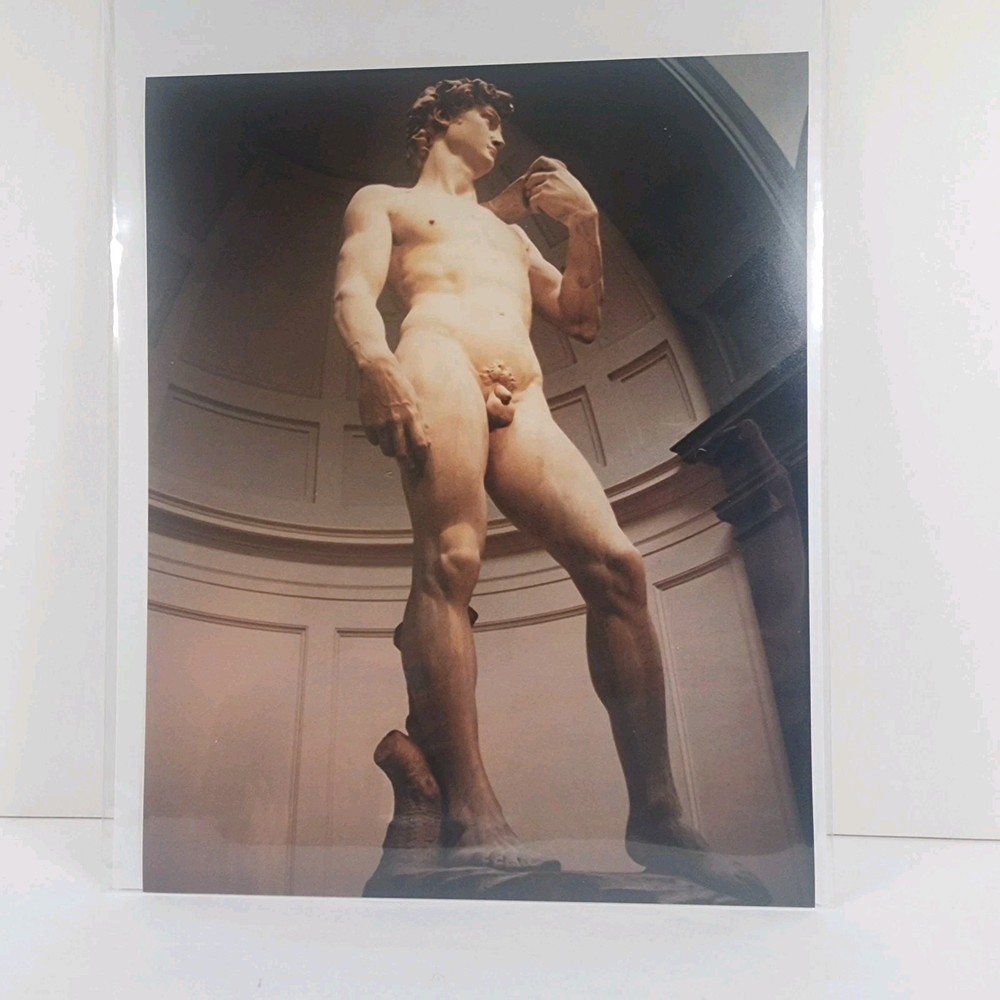 Vintage (Reprint) 8X10 Photograph David By Michelangelo 1973 Italy Color