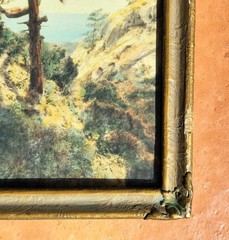 FREDERICK W. MARTIN Hand-Tinted Hand-Color Photo Torrey Pines 8.75″ x 4.75″ VGC