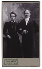 Photograph Franz Kraft, Herne i/W., Bahnhofstr. 27, Portrait Elegantly Dressed