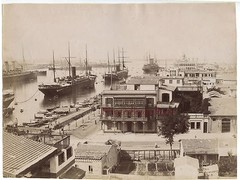 Egypt Port Said Photo Zangaki; Vintage Albumen Photo Ca 1875