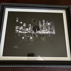 1941 Charles S Borjes Norva Downtown at Night Norfolk Virginia Framed Print