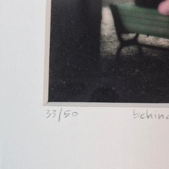 Gina Kvenlog Calderone Behind the Bench Handpainted Photomontage Signed 33/50