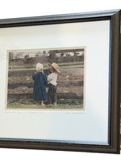 Bill Coleman Amish Photograph Early On No 972 Sharing 11/850 Signed 14” x 11”