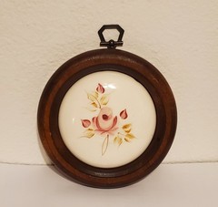 Vintage Mid Century Floral Wall Decor Set Dark Academia Moody Botanical
