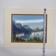 Matted Lake Mountain Landscape Photo Print 11 X 14 Wall Art Gallery Decor