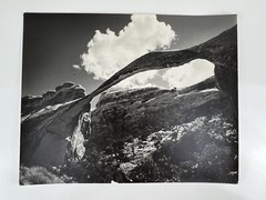 VTG Large Black & White Photograph Photography Print Arches National Park Utah
