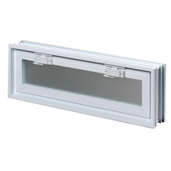 3 In. Thick Series 24 In. X 8 In. X 3 In. Hopper Vent for Glass Block Windows (A