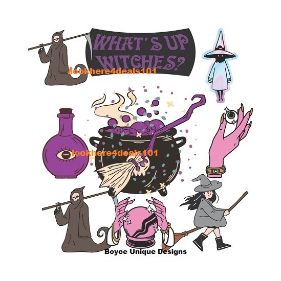 Halloween Photo 8.5×11 Halloween Witches Abstract Art Original Print Design USA