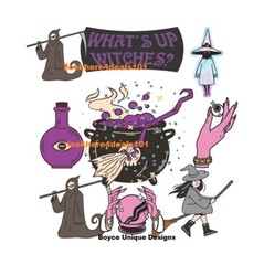 Halloween Photo 8.5×11 Halloween Witches Abstract Art Original Print Design USA
