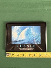 Desktop Framed Art 5×7 Inches Change Ocean Motivational Print