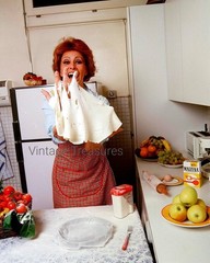 Sophia Loren Working the Pizza Dough Photo Print Poster Wall Art in the Kitchen