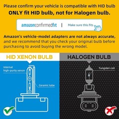 Sinoparcel D5S HID Headlight Bulb with Integrated Ballast – 6000K 35W Xenon Repl