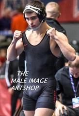 MALE PORTRAIT #0721-227- wrestlers series -free shipping in usa