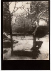 1940/80 Original JOSEF SUDEK Silver Gelatin Photo Winter Snow Studio Window View