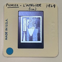 Picasso – L’Atelier (1929) Modernist Cubist Painting Art 35mm Slide – Made in US