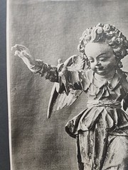 Vintage Silver Gelatin Print of a Baroque Sculpture «Hovering Angel» Bildarchiv