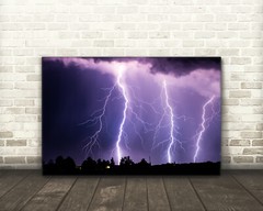 Lightning photography wall art photo thunderstorm picture nature wall hanging