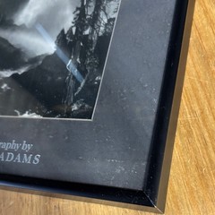 Vintage Ansel Adams Nevada Fall Photo Print 1994 Yosemite National Park Framed