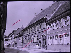 Karlsruhe Durlach Old Town Slaughterhouse Historical Motif Glass Picture