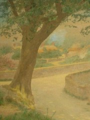 Wallace Nutting «The Tree At The Bridge» Hand Colored Photo