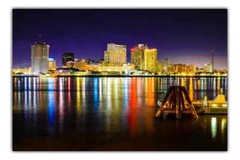 New Orleans Skyline Wall Decor – Louisiana Art – NOLA – Canvas / Metal / Paper