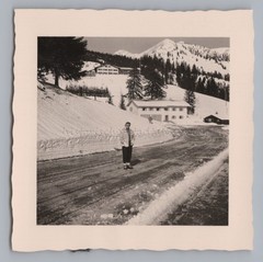 Bayrischzell 1958 – Highway Winter Building – Old Photo 1950s