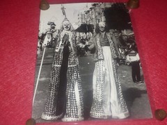 [CIRQUE] Large Vintage Photo / Clowns – Bagneux Carnival Ca 1970 40 X 30 Cm