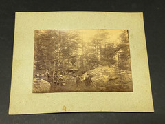 Original Vintage Photograph 1885 Campaign Party Belle Epoque Picnic Scene