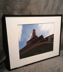 Eiffel Tower Signed/Framed/Matted Photography 11.5 X 14.5″ Paris France