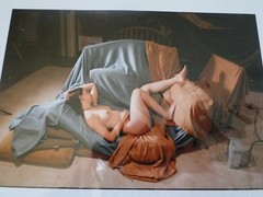 Vintage Professional Semi-Nude Woman Fine Art Photograph Jove Rama