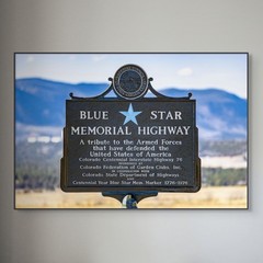 13×19 Fine Art Photography Print – Blue Star Highway – Archival Photo Paper