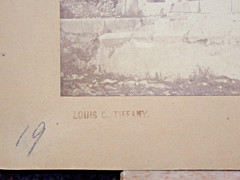 Antique Taormina Sicily Photo Fontana del Duomo Louis C Tiffany Collection Stamp