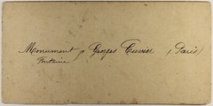 France Fountain Cuvier Old Paris Boutique c1865 Photo Stereo Vintage Album