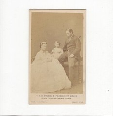 Hills & Saunders CDV Foto Prince & Princess of Wales – Eton & Oxford 1860er