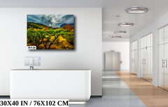 Stormy Glow: Arizona American Southwest Landscape Nature Wall Art Canvas Print