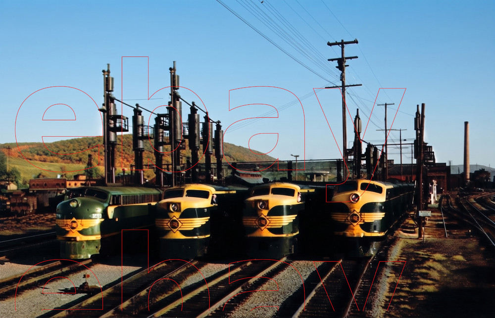 Photo Art Print of Erie’s Modern Four Horsemen with 22,500 hp Hornell, New York