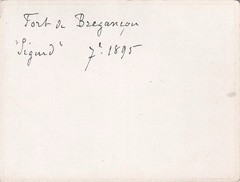 Cardboard Photo – Fort de Brégançon France – 1895